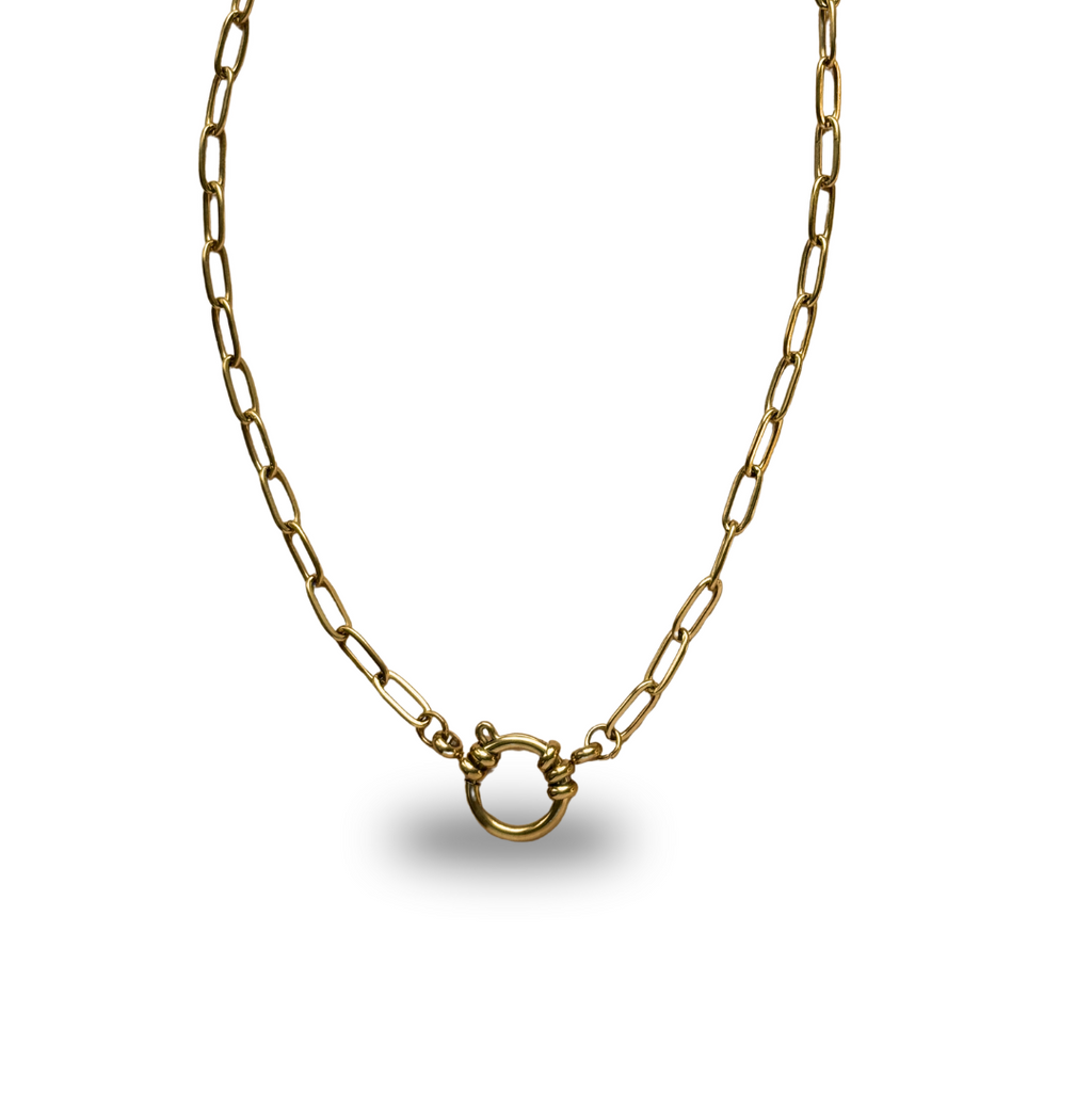 Collier personnalisable – Chaîne fermoir central