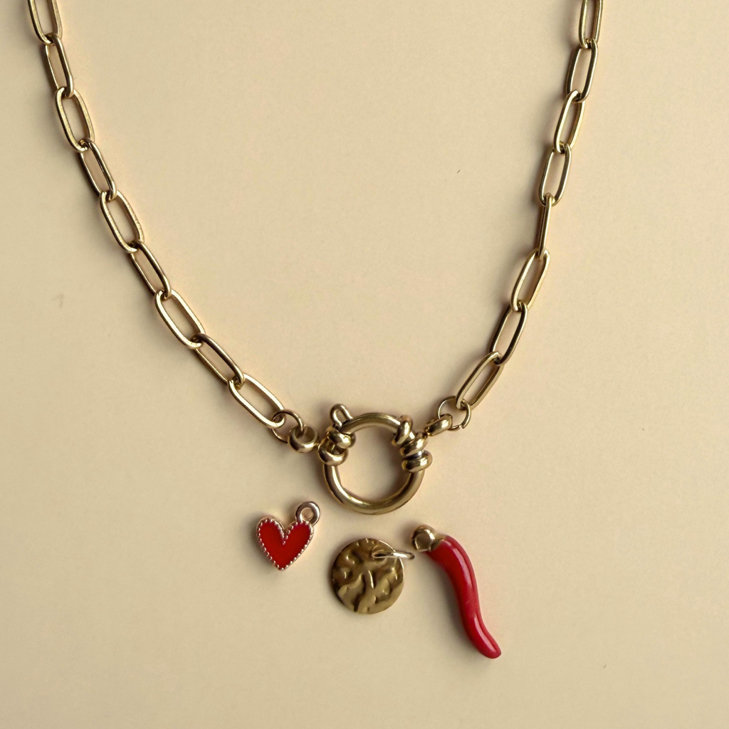 Collier personnalisable – Chaîne fermoir central