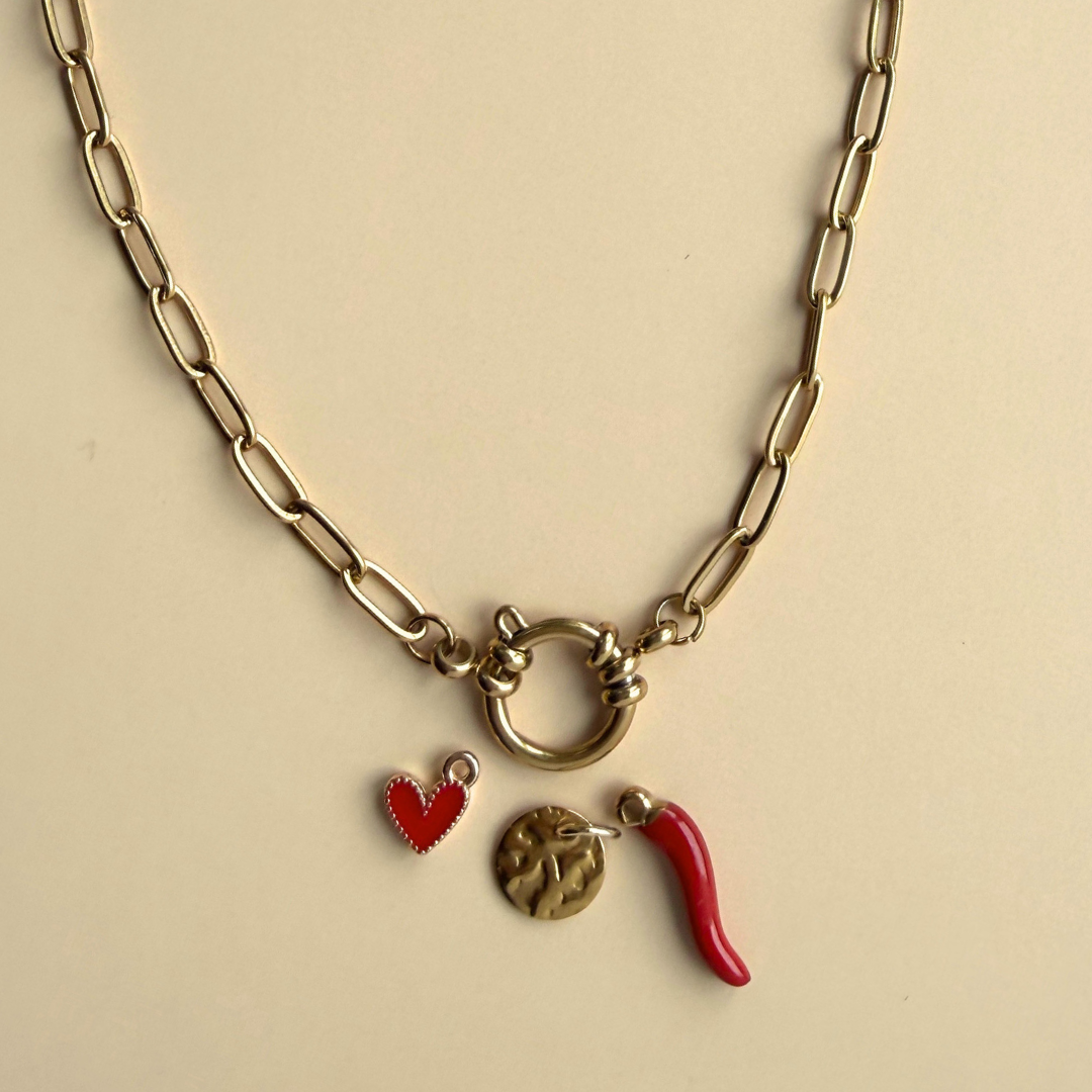 Collier personnalisable – Chaîne fermoir central